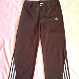 ADIDAS Women's Athletic Cropped Pants CLIMALITE L